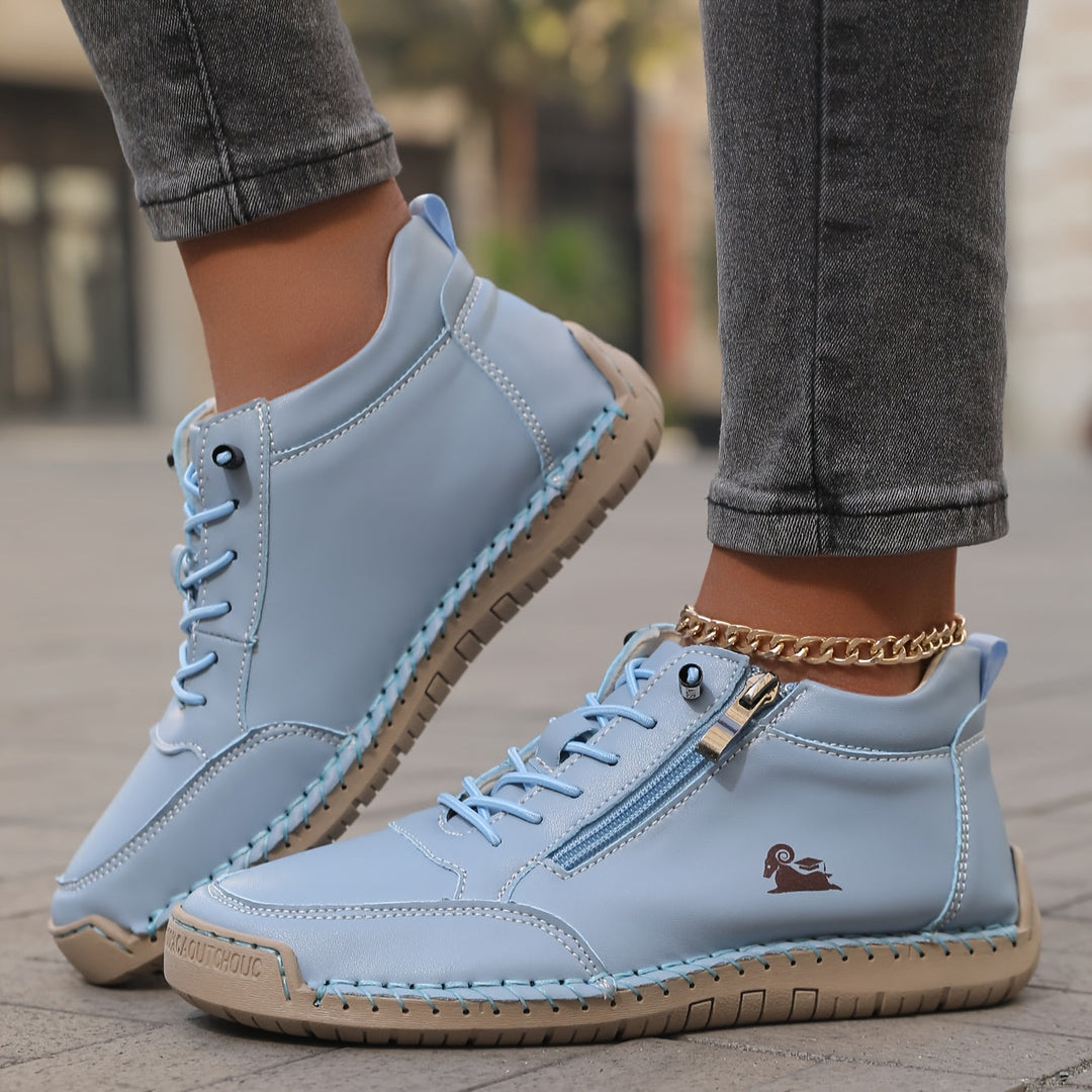 Mila – Baskets ultra-confortables pour marcher et rester debout longtemps avec fermeture zippée