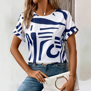 GABRIELLE | T-SHIRT IMPRIMÉ ABSTRAIT POUR FEMMES