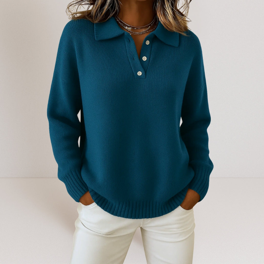 AURÉLIE | PULL EN MAILLE À COL POUR FEMME