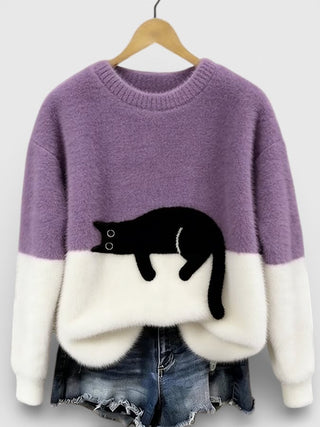 ALICE| PULL IMPRIMÉ FÉLIN POUR FEMMES