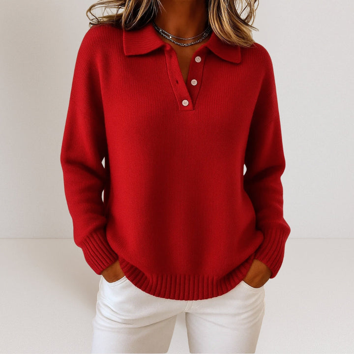 AURÉLIE | PULL EN MAILLE À COL POUR FEMME