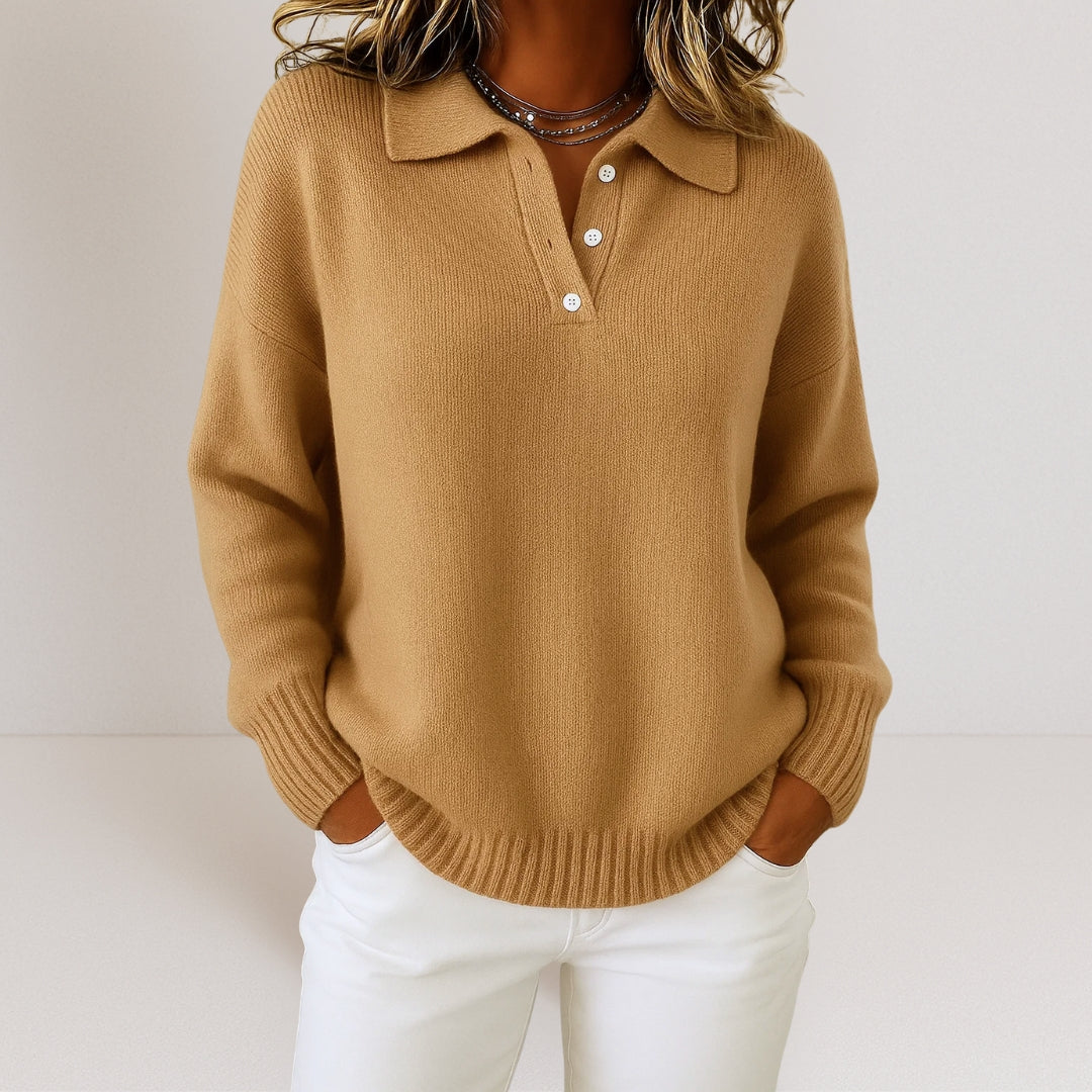 AURÉLIE | PULL EN MAILLE À COL POUR FEMME