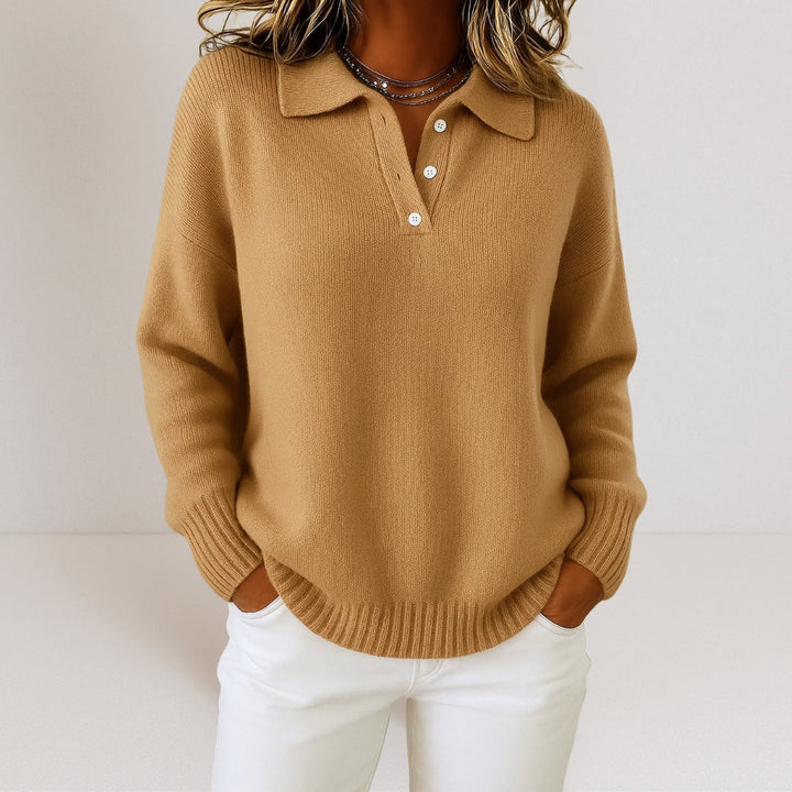 AURÉLIE | PULL EN MAILLE À COL POUR FEMME