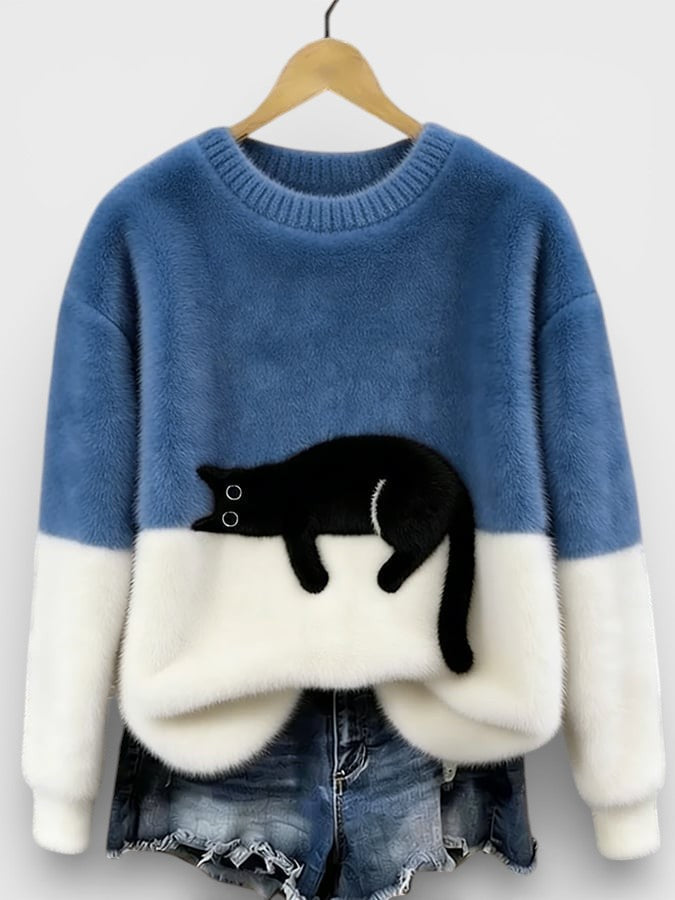 ALICE| PULL IMPRIMÉ FÉLIN POUR FEMMES