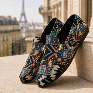 Émile | Mocassins Tissés de Caractère