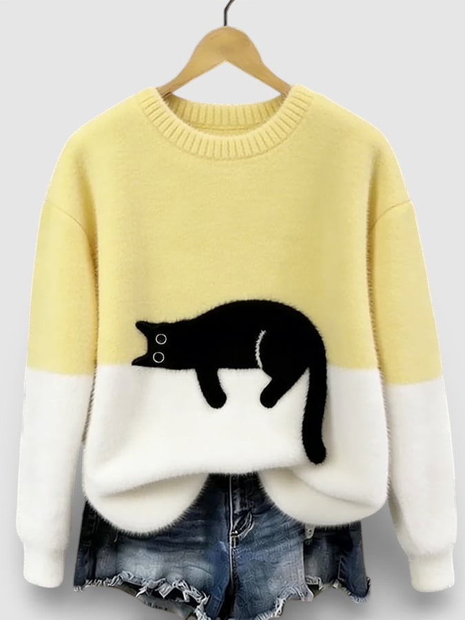 ALICE| PULL IMPRIMÉ FÉLIN POUR FEMMES