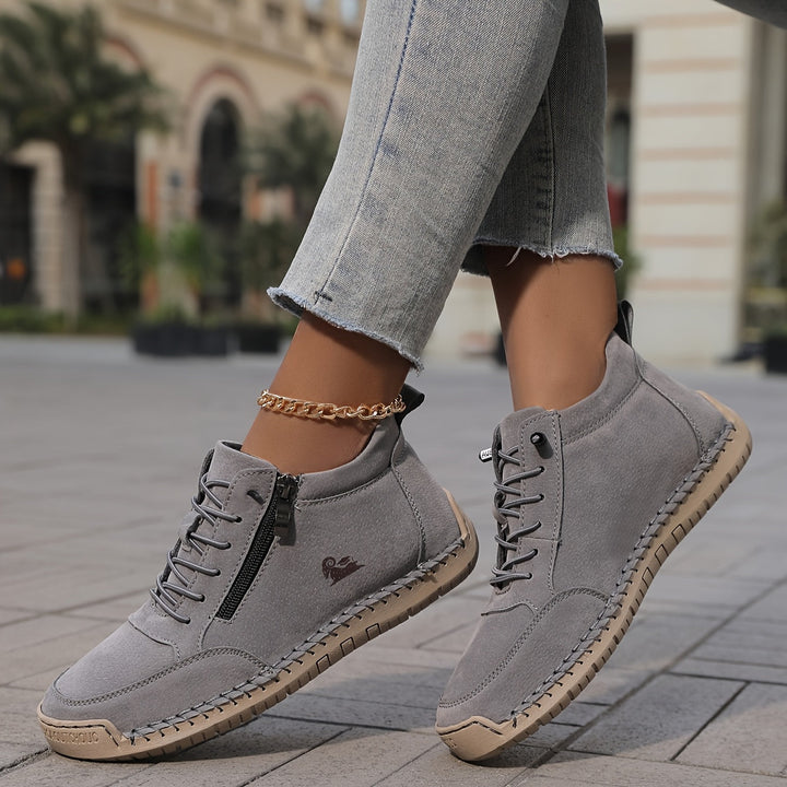 Mila – Baskets ultra-confortables pour marcher et rester debout longtemps avec fermeture zippée