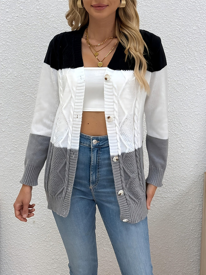 LIN MARINE | GILET PATCHWORK POUR FEMMES