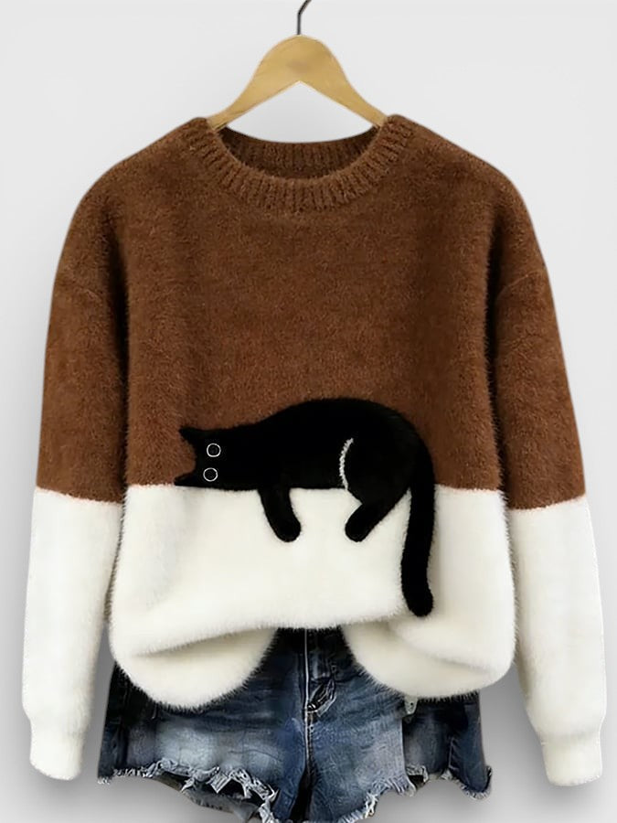 ALICE| PULL IMPRIMÉ FÉLIN POUR FEMMES