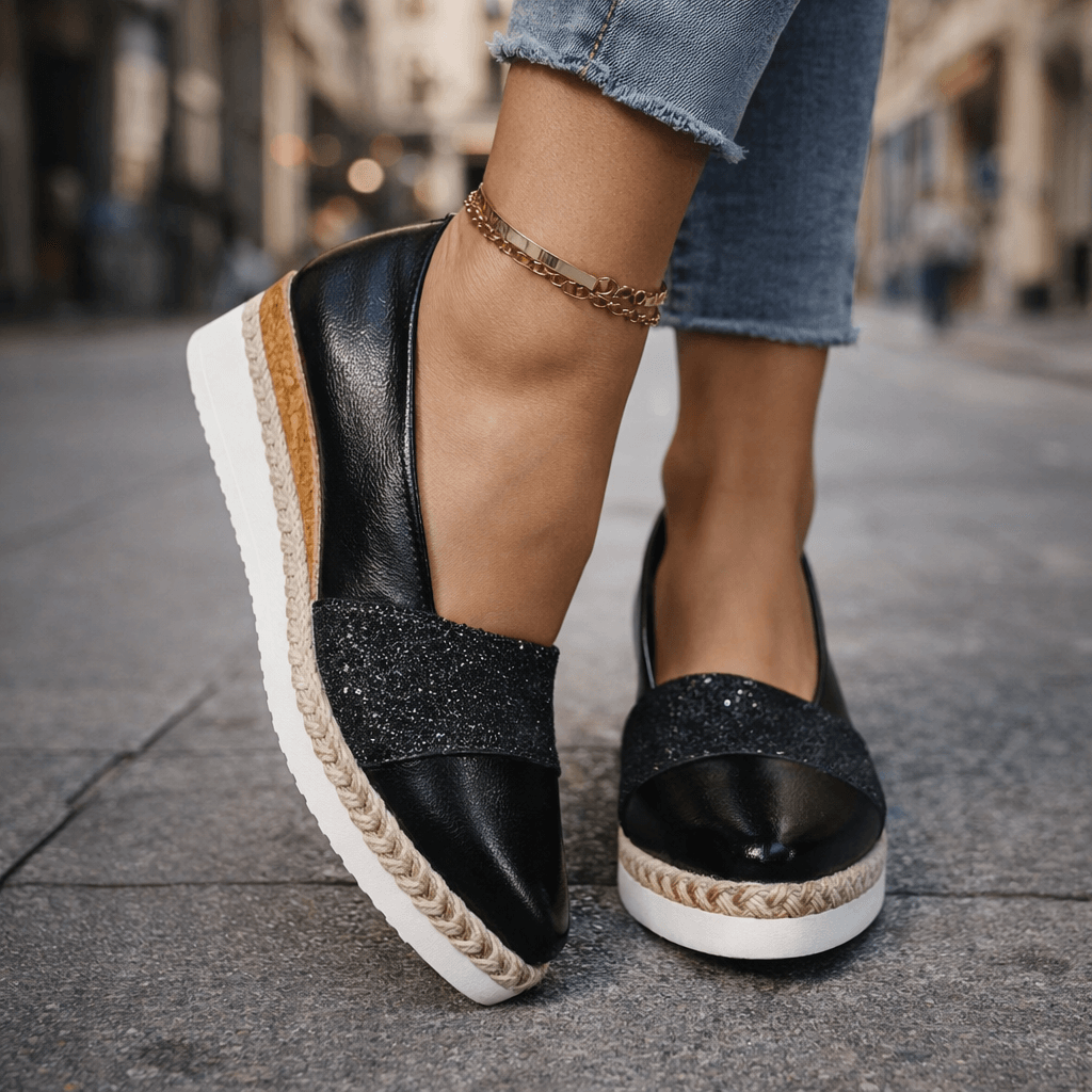 ÉLISE | SANDALES À TALON COMPENSÉ POUR FEMMES