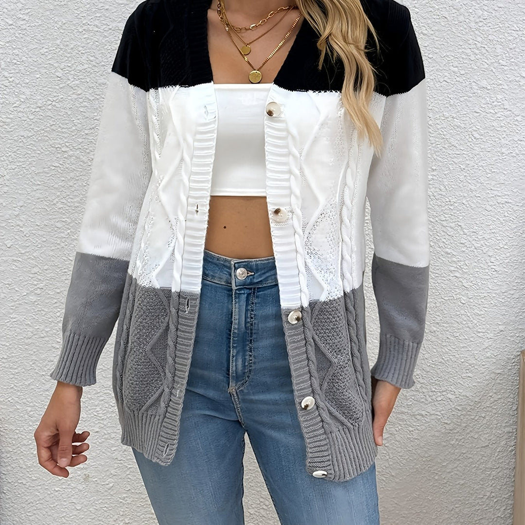 LIN MARINE | GILET PATCHWORK POUR FEMMES