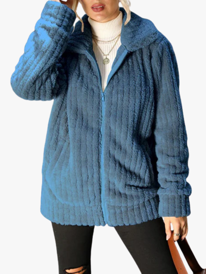 LIN MARINE| MANTEAU EN PELUCHE POUR FEMMES