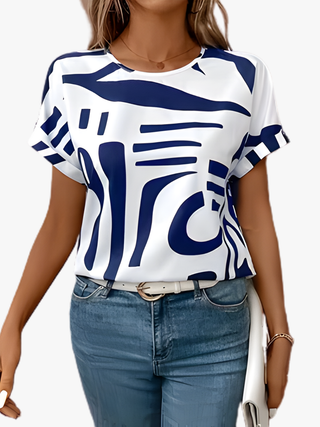 GABRIELLE | T-SHIRT IMPRIMÉ ABSTRAIT POUR FEMMES