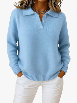 AURÉLIE | PULL EN MAILLE À COL POUR FEMME