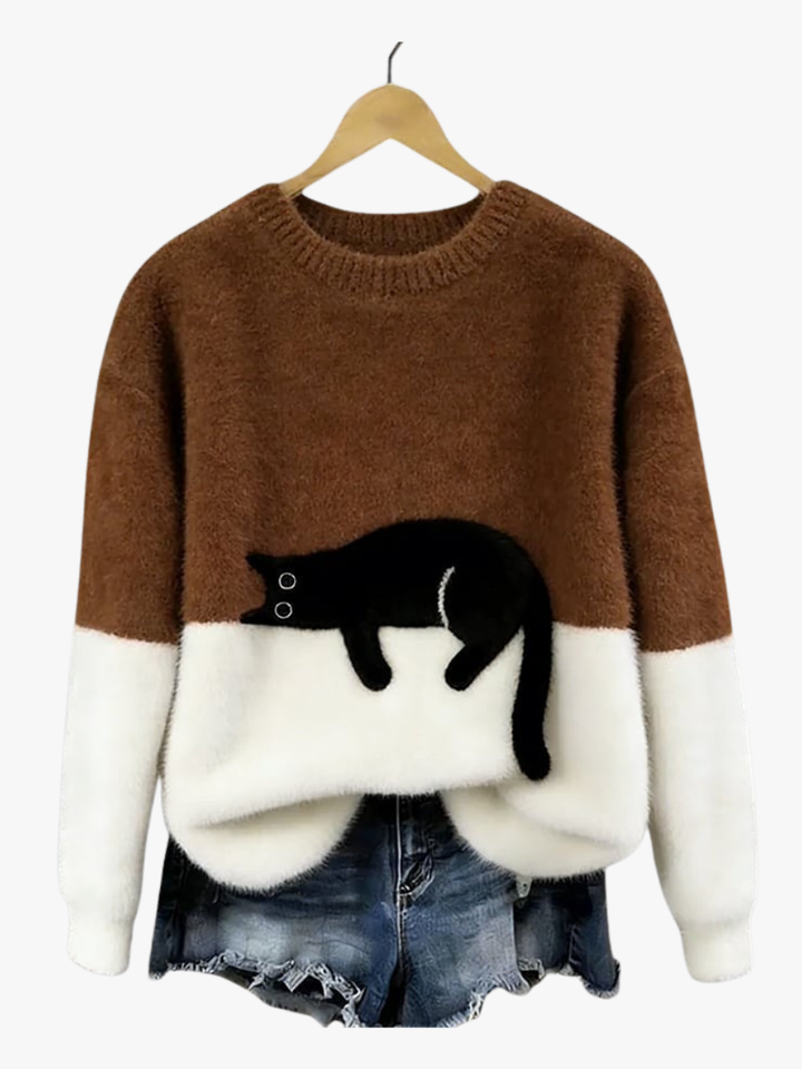 ALICE| PULL IMPRIMÉ FÉLIN POUR FEMMES