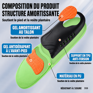 Semelles Confort avec Soutien de la Voûte Plantaire