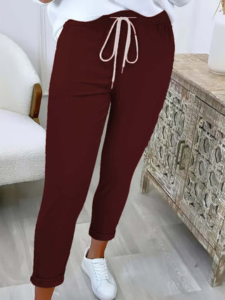 AMÉLIE | PANTALONS MODERNES À CORDON DE SERRAGE POUR FEMMES