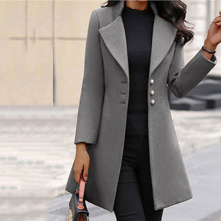 LIN MARINE | MANTEAU MÉLANGE DE LAINE POUR FEMMES