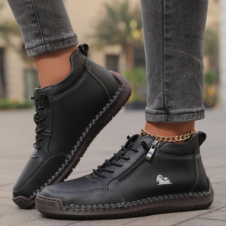 Mila – Baskets ultra-confortables pour marcher et rester debout longtemps avec fermeture zippée