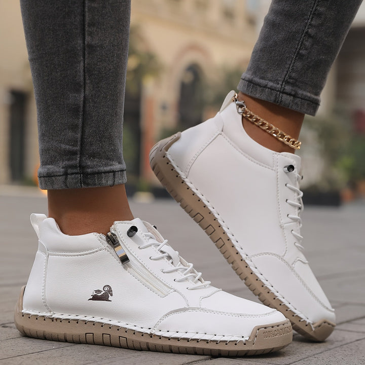 Mila – Baskets ultra-confortables pour marcher et rester debout longtemps avec fermeture zippée
