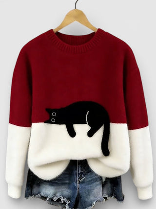 ALICE| PULL IMPRIMÉ FÉLIN POUR FEMMES