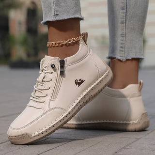 Mila – Baskets ultra-confortables pour marcher et rester debout longtemps avec fermeture zippée