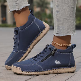 Mila – Baskets ultra-confortables pour marcher et rester debout longtemps avec fermeture zippée