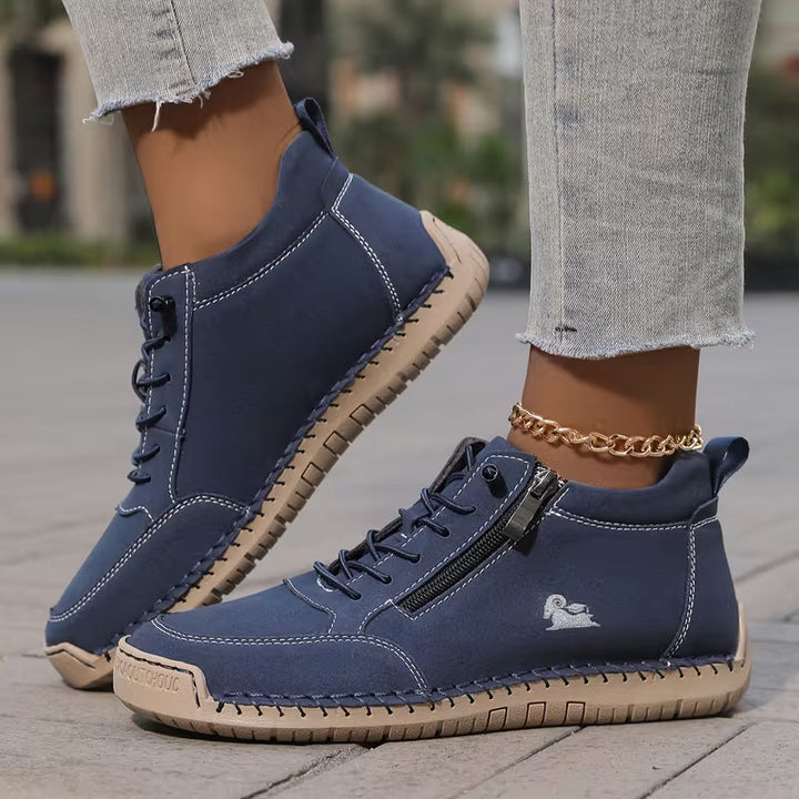 Mila – Baskets ultra-confortables pour marcher et rester debout longtemps avec fermeture zippée