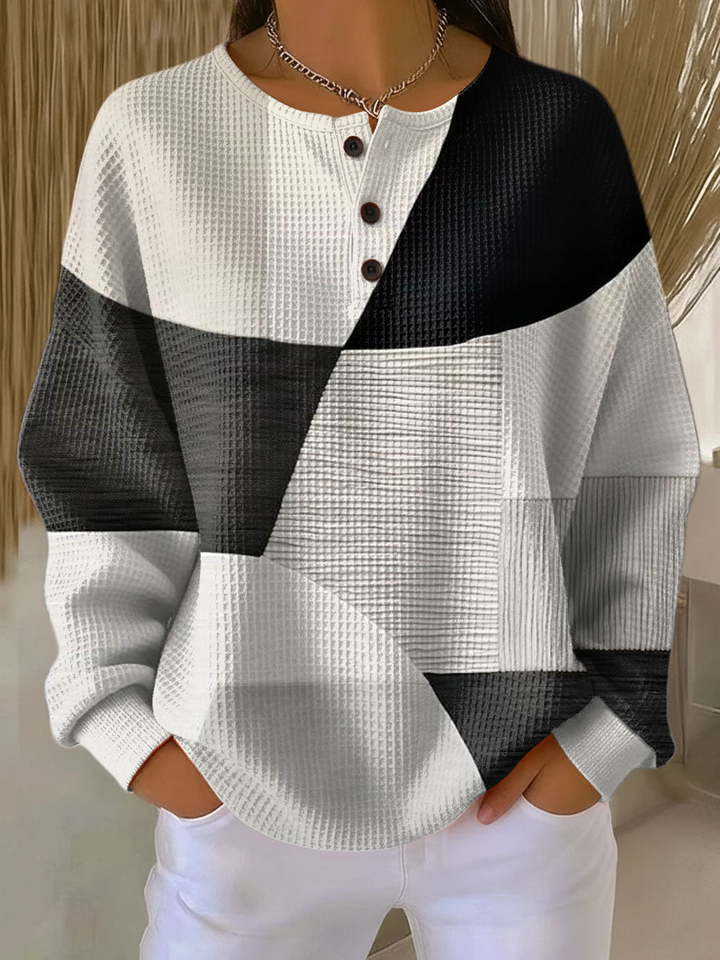 CONSTANCE | PULL EN TRICOT GAUFRE POUR FEMMES