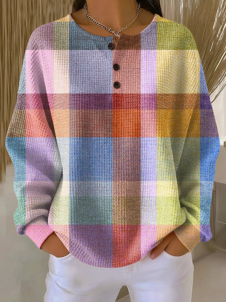CONSTANCE | PULL EN TRICOT GAUFRE POUR FEMMES