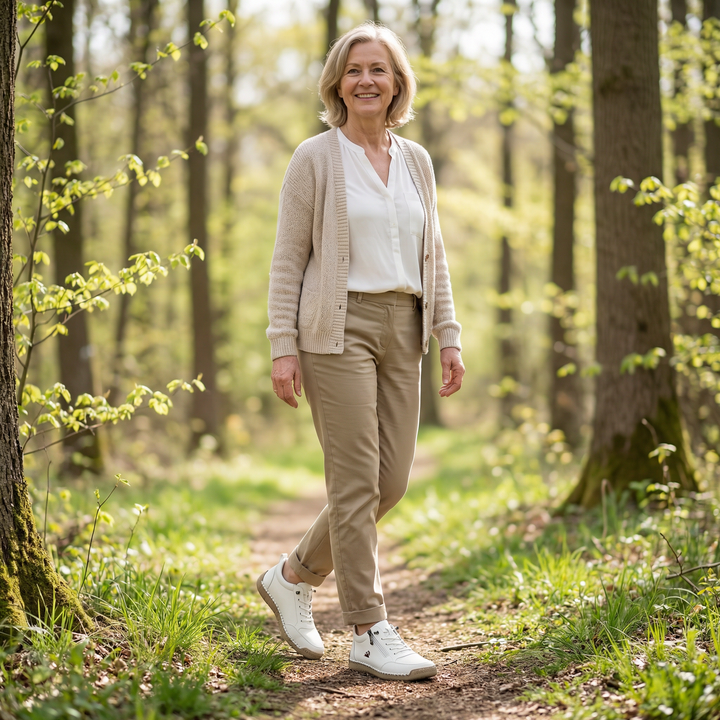 Mila – Baskets ultra-confortables pour marcher et rester debout longtemps avec fermeture zippée