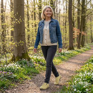 Mila – Baskets ultra-confortables pour marcher et rester debout longtemps avec fermeture zippée