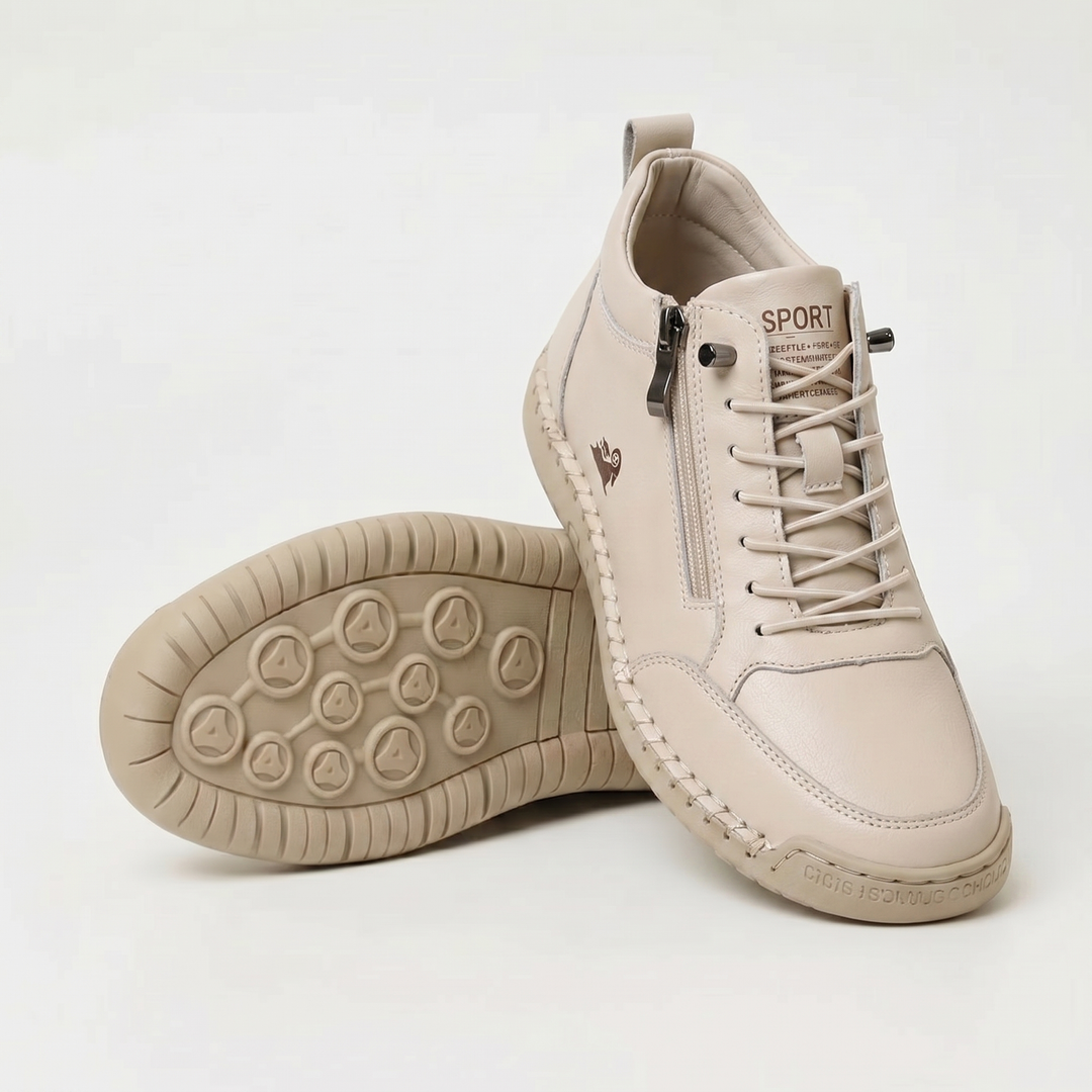 Mila – Baskets ultra-confortables pour marcher et rester debout longtemps avec fermeture zippée