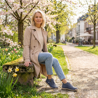Mila – Baskets ultra-confortables pour marcher et rester debout longtemps avec fermeture zippée