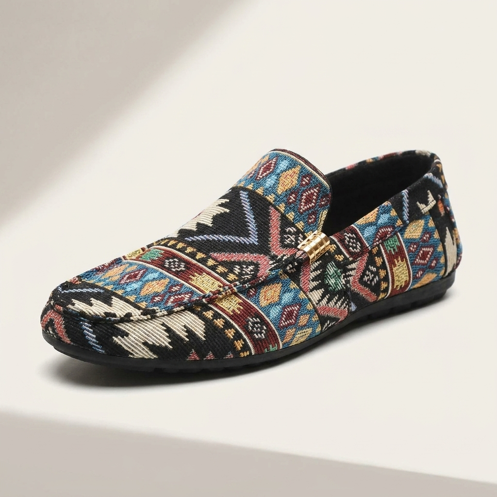 Émile | Mocassins Tissés de Caractère