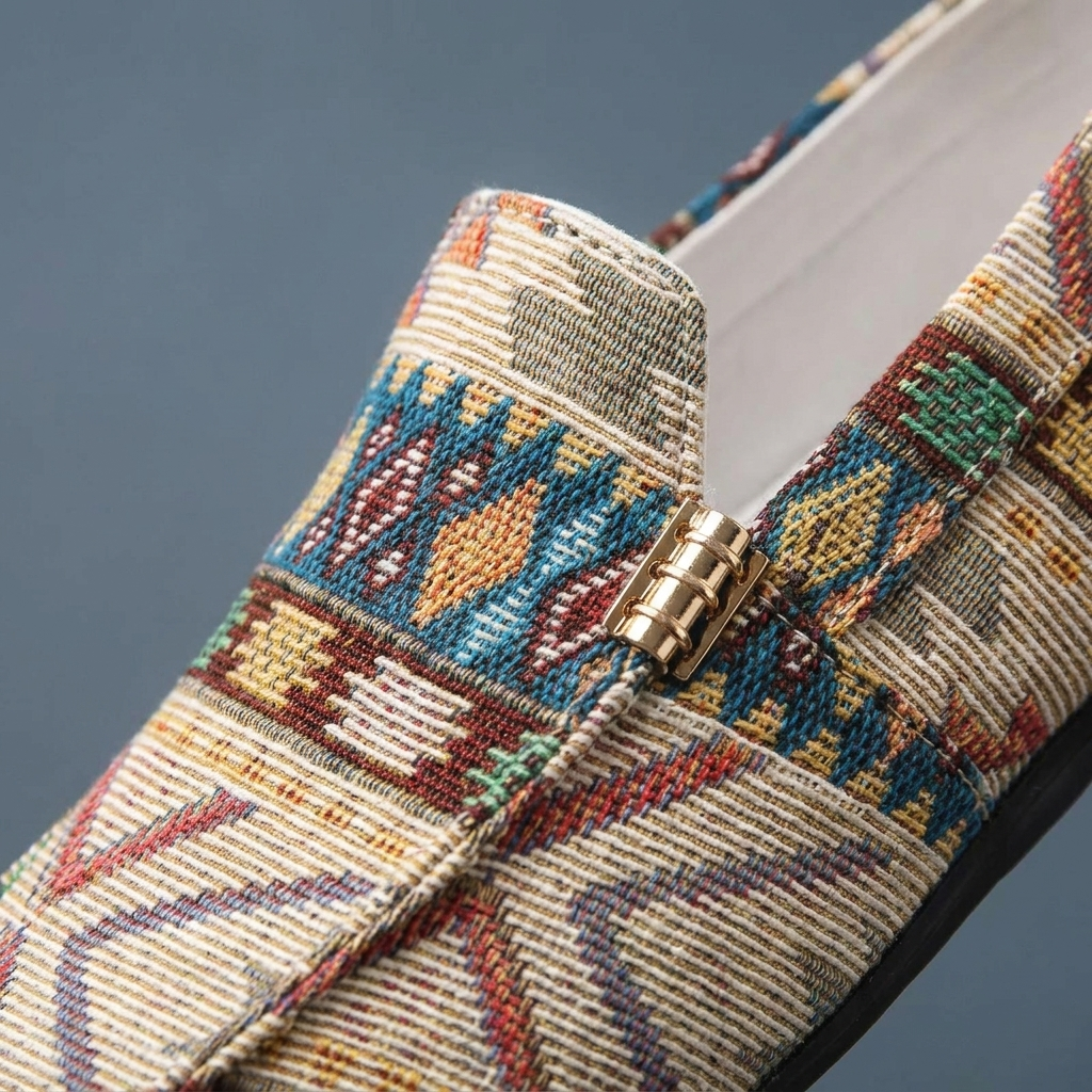 Émile | Mocassins Tissés de Caractère