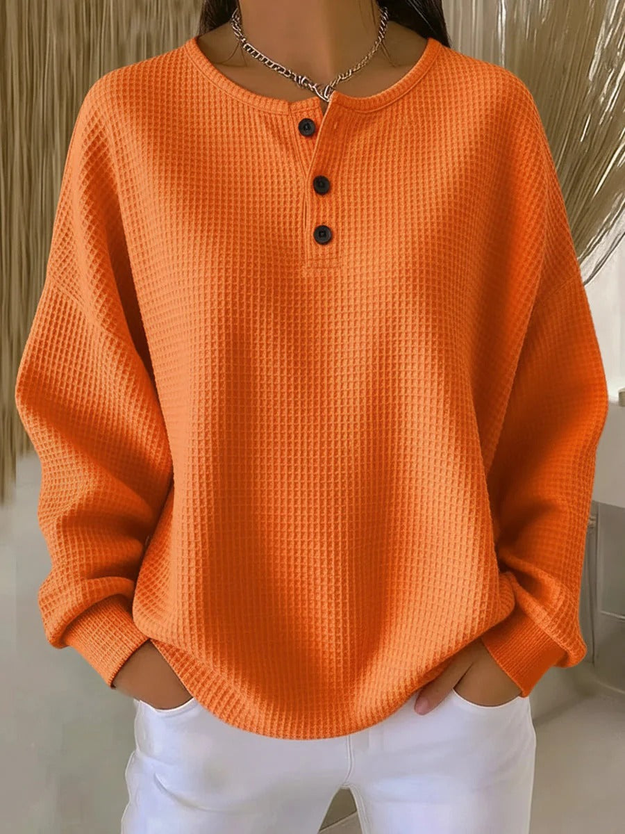 CONSTANCE | PULL EN TRICOT GAUFRE POUR FEMMES