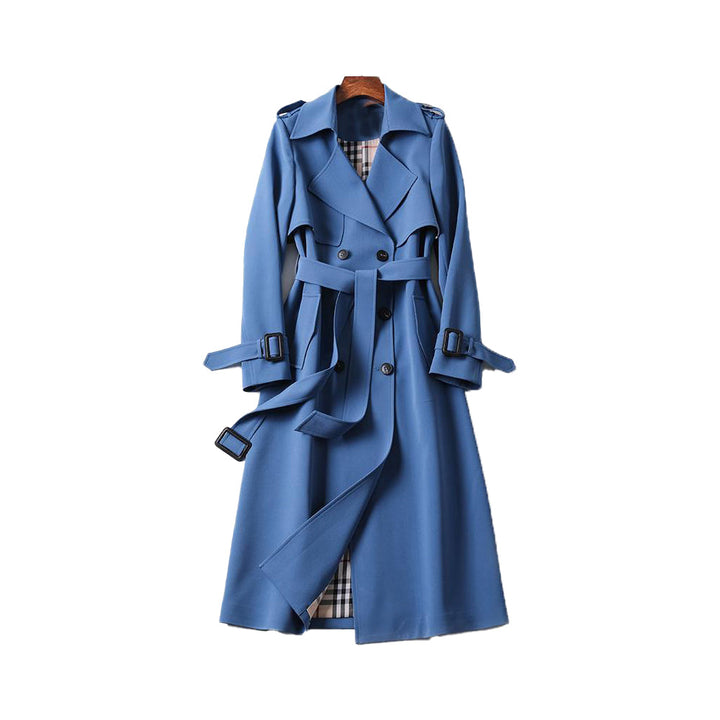 LIN MARINE | TRENCH-MANTEAU CEINTURÉ POUR FEMMES