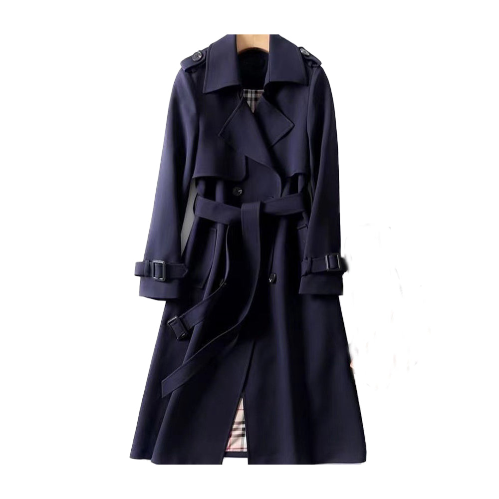 LIN MARINE | TRENCH-MANTEAU CEINTURÉ POUR FEMMES