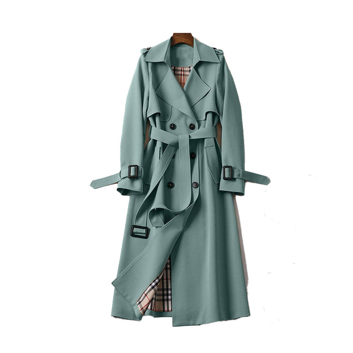 LIN MARINE | TRENCH-MANTEAU CEINTURÉ POUR FEMMES