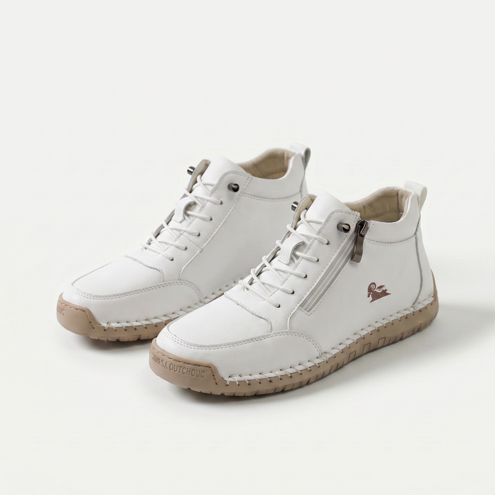 Mila – Baskets ultra-confortables pour marcher et rester debout longtemps avec fermeture zippée