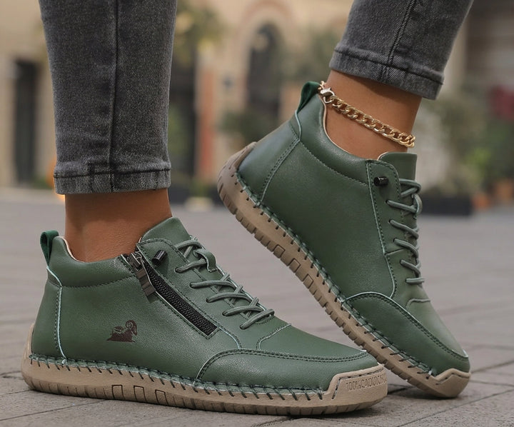 Mila – Baskets ultra-confortables pour marcher et rester debout longtemps avec fermeture zippée