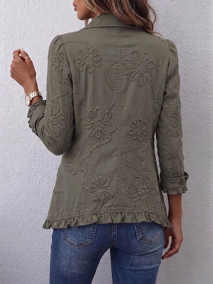Marie | Veste Brodée avec Volants
