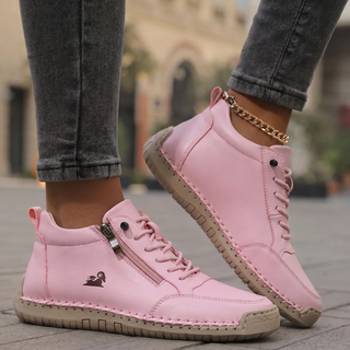 Mila – Baskets ultra-confortables pour marcher et rester debout longtemps avec fermeture zippée