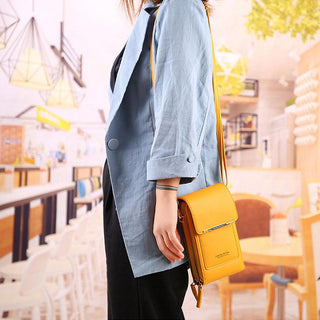 Sac à bandoulière pour téléphone mobile à écran tactile pour femmes