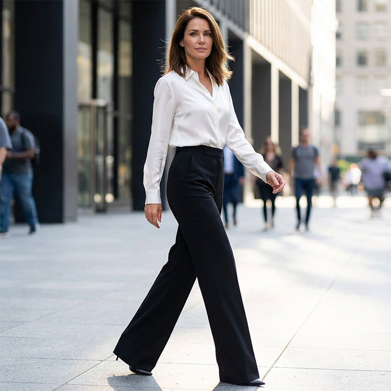 PANTALON ÉLÉGANCE| CHIC PANTALONS HAUTS POUR FEMMES